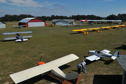 Barn, quad, and open hangars